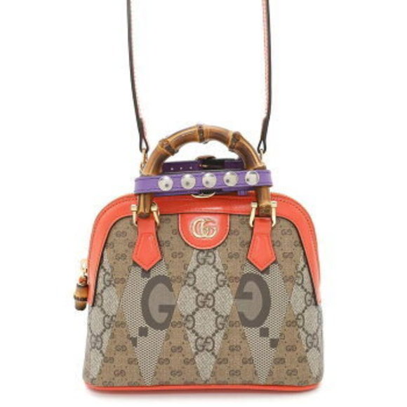 Gucci Handbags - Gucci Diana Bamboo Leather Shoulder Bag s